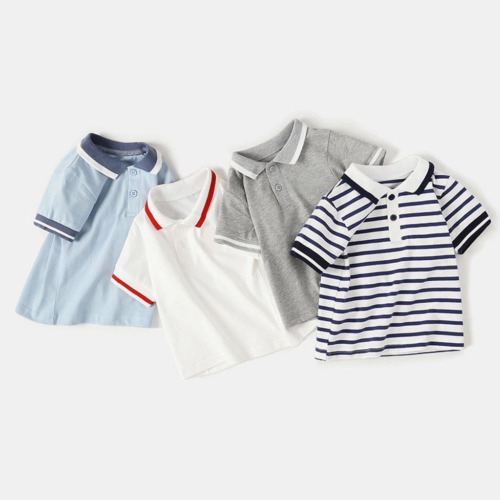 Áo Polo Cổ Kẻ cho bé Chất cotton cao cấp, áo phông cộc tay bé trai có cổ họa tiết trơn - SUMO KIDS