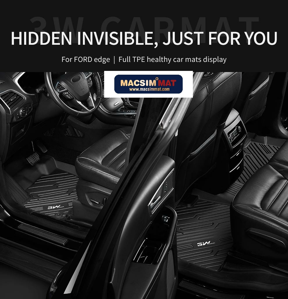 Thảm lót sàn xe ô tô Ford Explorer 2020,đến nay chất liệu nhựa TPE đúc khuôn cao cấp,nhãn hiệu Macsim 3W, màu đen.