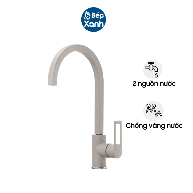 Vòi rửa chén Malloca MF-043 - Đồng thau sơn giả đá - Nhập khẩu Ý - Hàng chính hãng