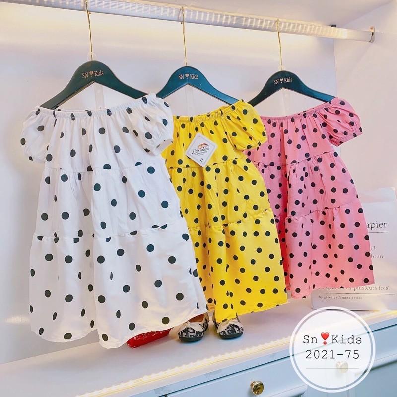 Váy Suông Chấm Bi Cho bé gái