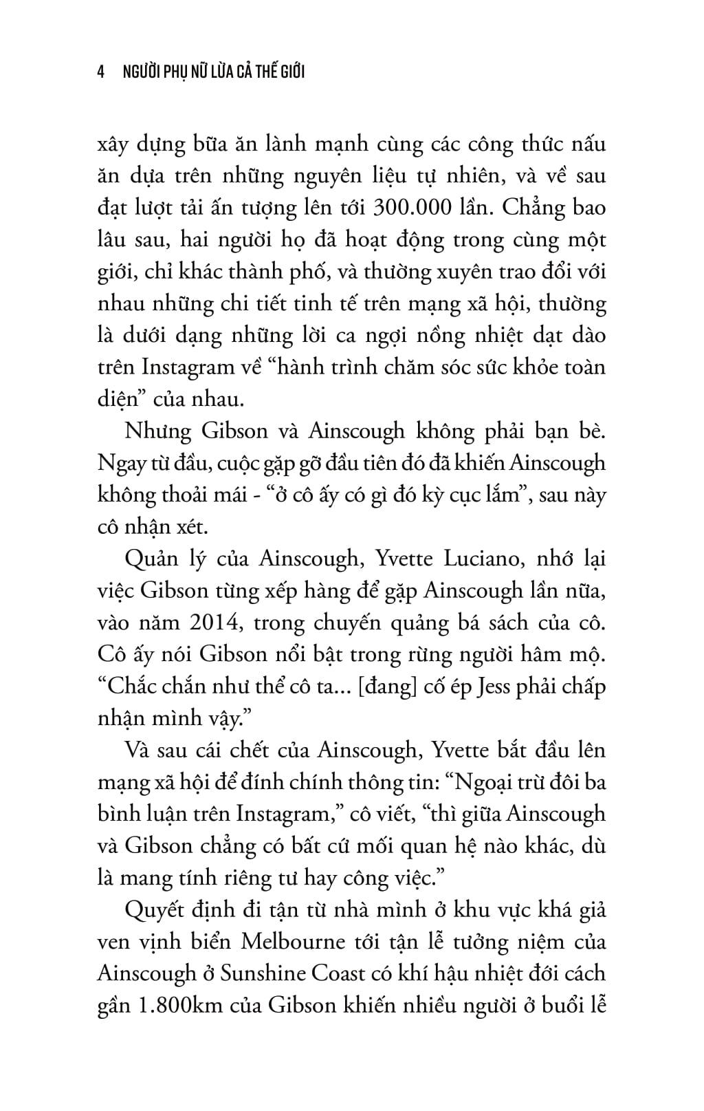 Sách - Người Phụ Nữ Lừa Cả Thế Giới - Chân Tướng Của Belle Gibson - Một Chuyên Gia Sức Khỏe Giả Mạo