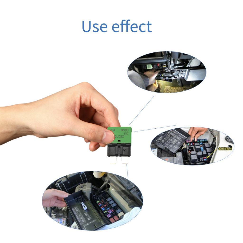 2xBlade Fuse Circuit Breaker Automatic Reset Marine  30A