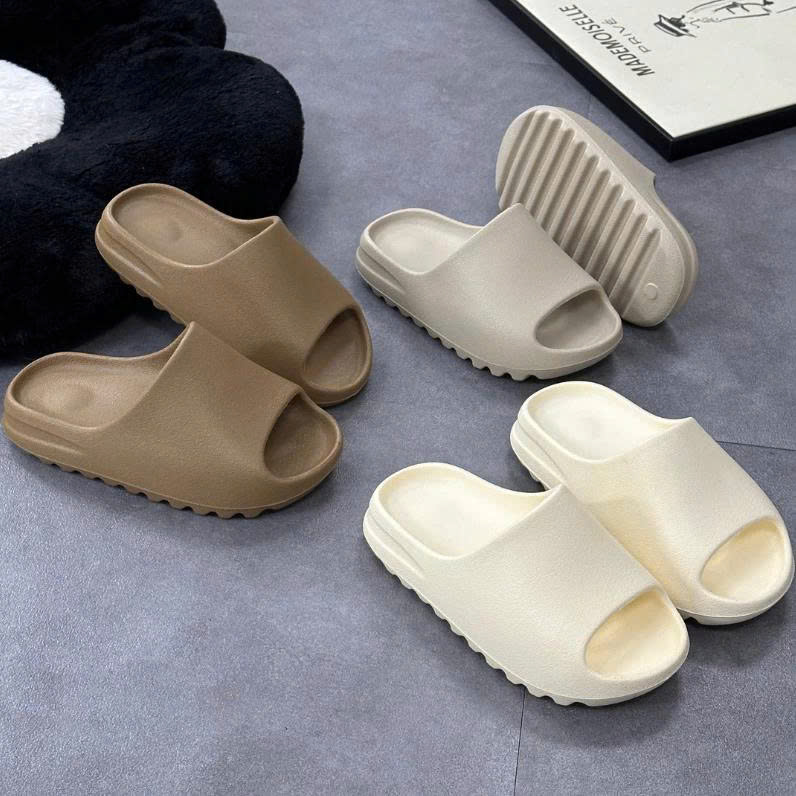 Dép Bánh Mì Nhám Nam Nữ Đúc Nguyên khối Cao 4 cm