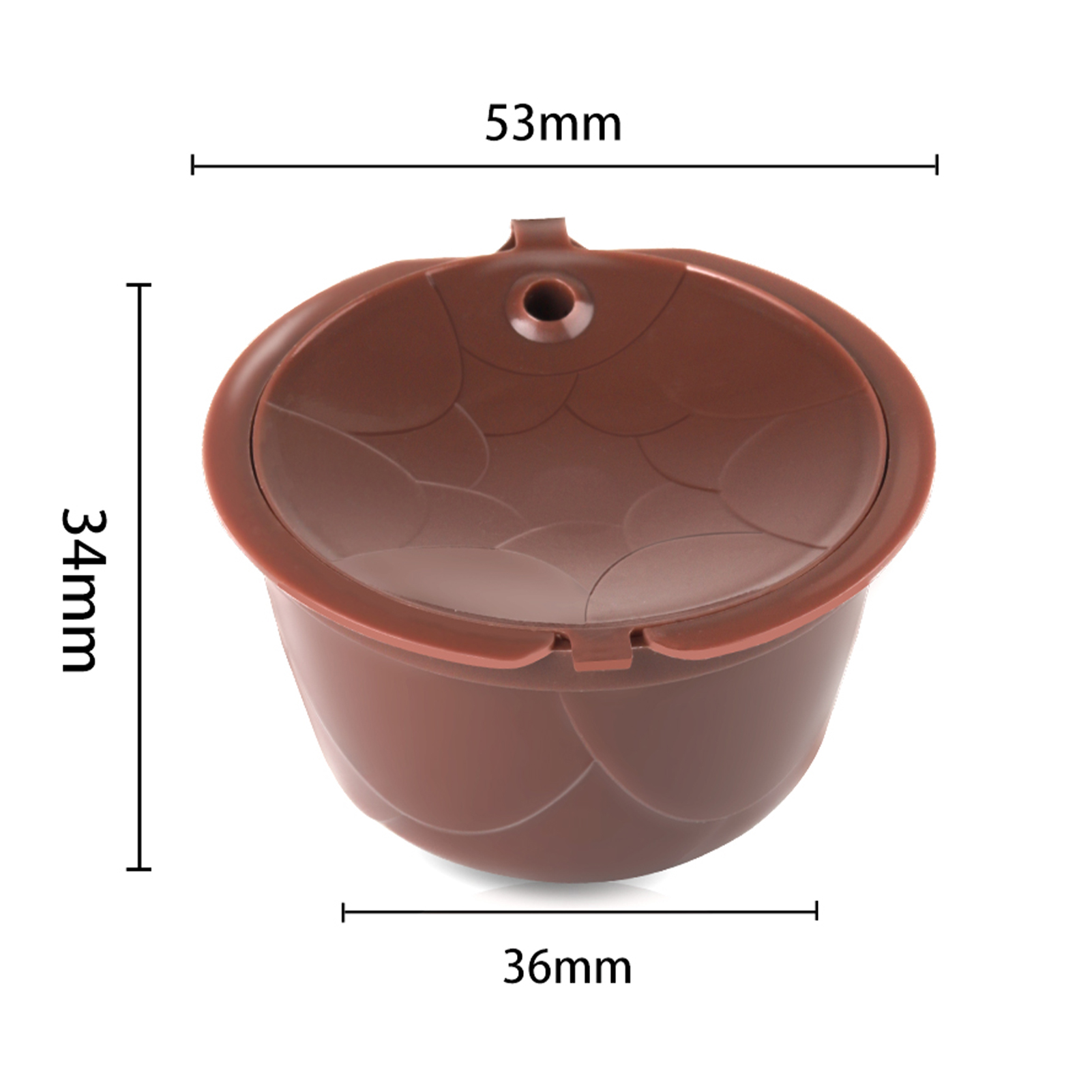 Bộ lọc cà phê có thể nạp lại của Dolce Gusto với bàn chải - 3 cái