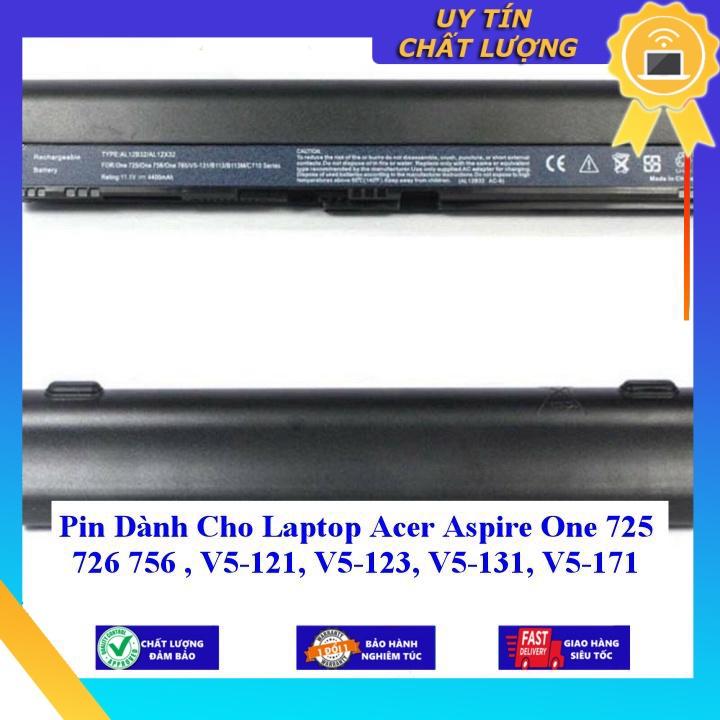 Pin dùng cho Laptop Acer Aspire One 725 726 756 V5-121 V5-123 V5-131 V5-171 - Hàng Nhập Khẩu  MIBAT279