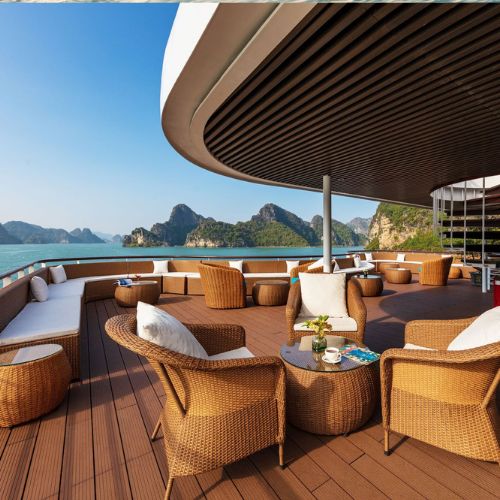 Khuyến Mại Cực Sốc Siêu Du Thuyền 5 Sao Capella Cruises Đẳng Cấp, Trải Nghiệm Chèo Thuyền Kayak Tại Vịnh Lan Hạ (Ăn 04 bữa + Vé Tham Quan + Phòng Ngủ)