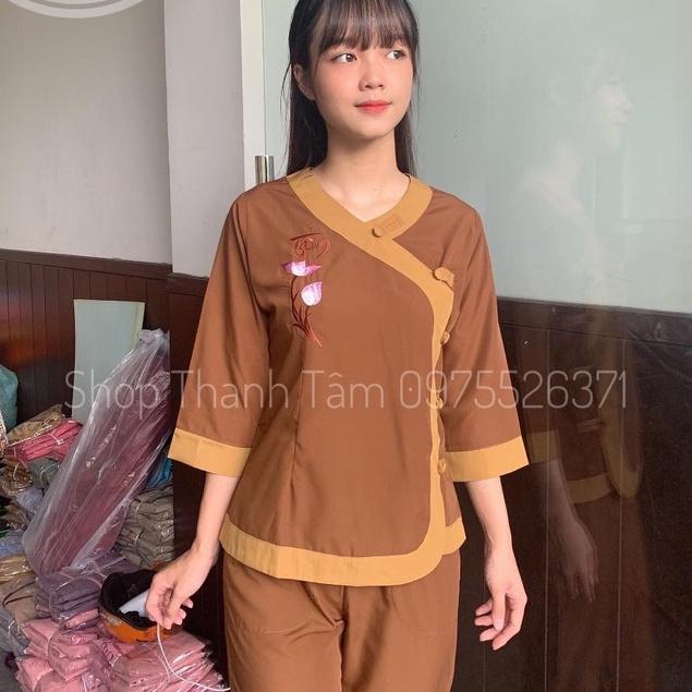 ĐỒ LAM ĐI CHÙA Pháp Phục Phật Giáo Mẫu Tim Phối