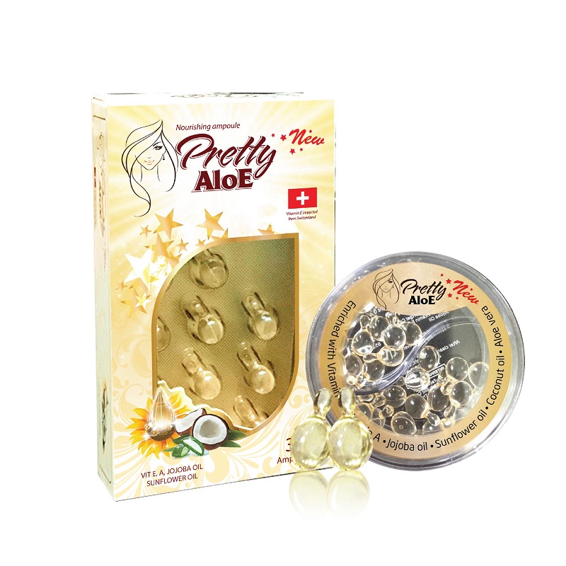 Viên bôi dưỡng da Pretty Aloe