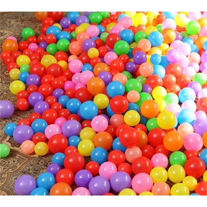 Túi 100 quả bóng cho bé vui chơi - Dùng cho cả nhà banh , bể bơi , khu vui chơi