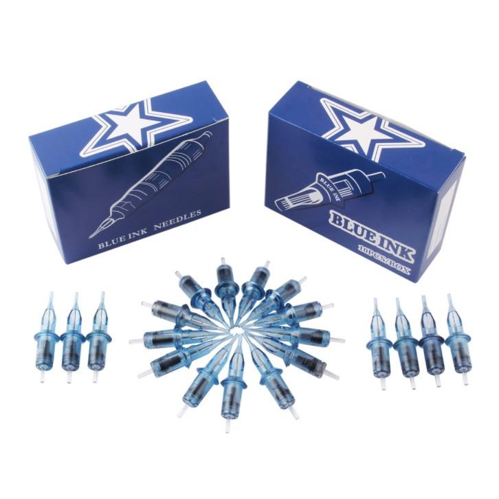 Kim máy pen loại xịn M1, RM, RL Blue Ink Needles - Hộp 10 chiếc