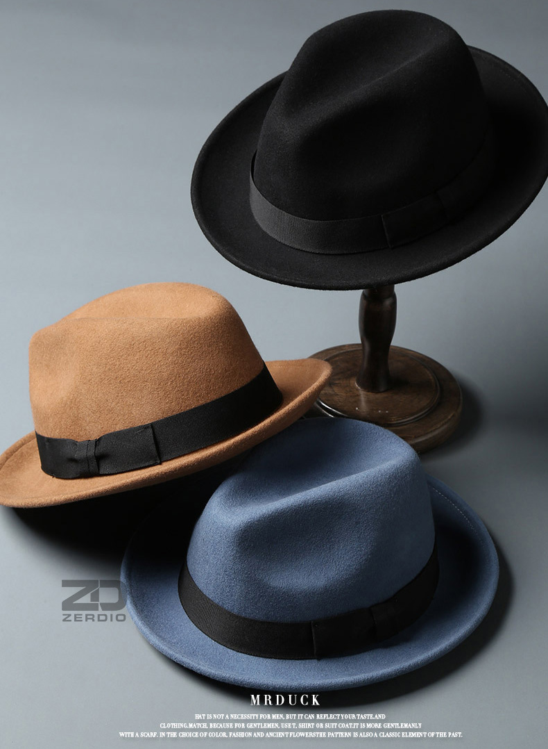 Mũ Phớt Fedora Nam Hàng Hiệu MrDuck MP034