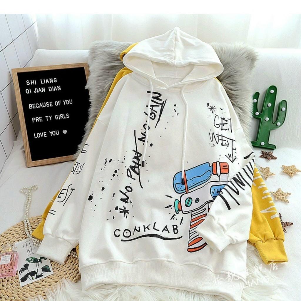 Áo Khoác nỉ Hoodie nữ cute phong cách Hàn Quốc mùa đông 2020 KN4