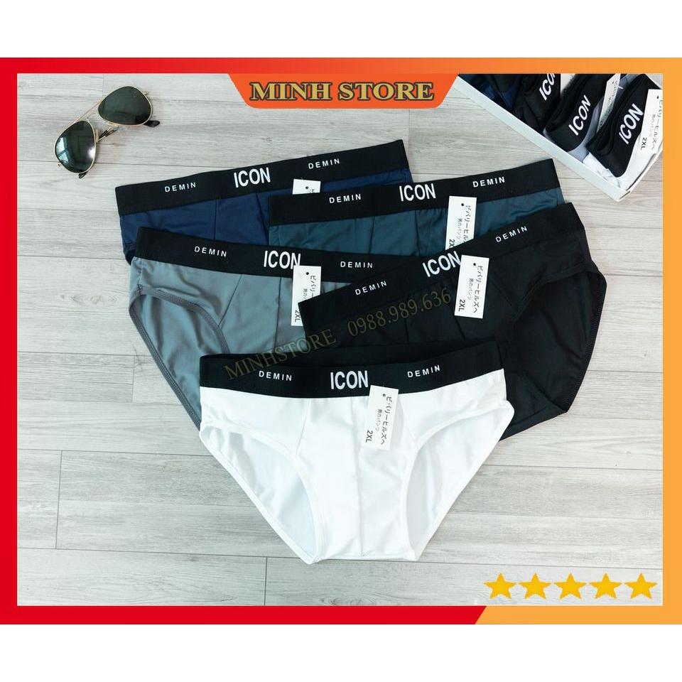 Quần lót nam tam giác ICON cotton thun lạnh giá siêu tốt, Quần sịp tam giác co dãn 4 chiều SIC01 - Minhstore66