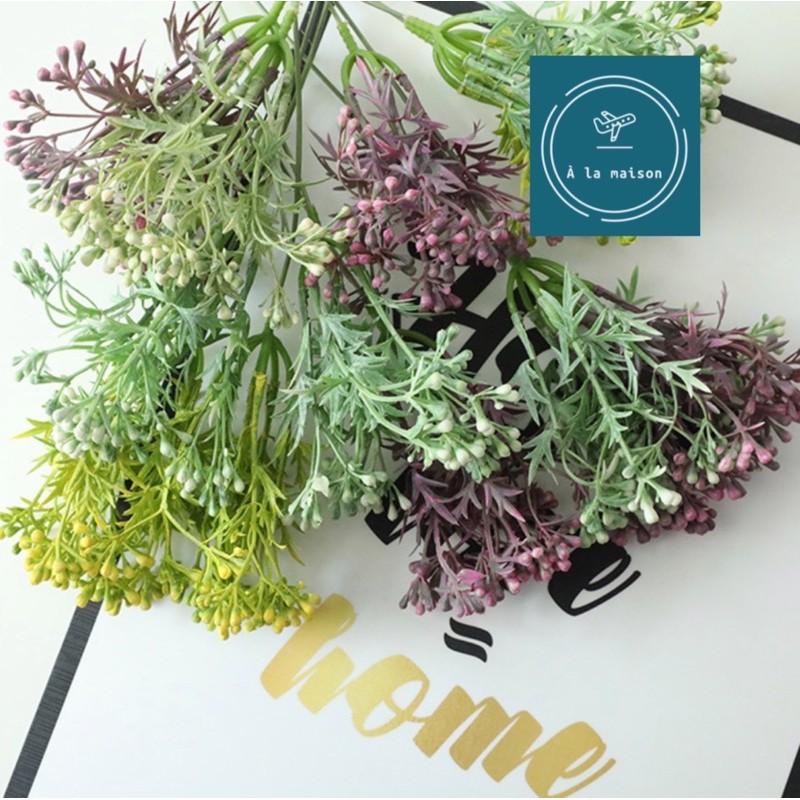 Hoa giả - Nhánh điểm thường xuân 33cm xinh xắn, hoa decor