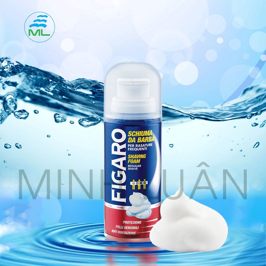 Bọt cạo râu dưỡng ẩm và làm mềm da Figaro Shaving foam 400 ml nhập khẩu Italia