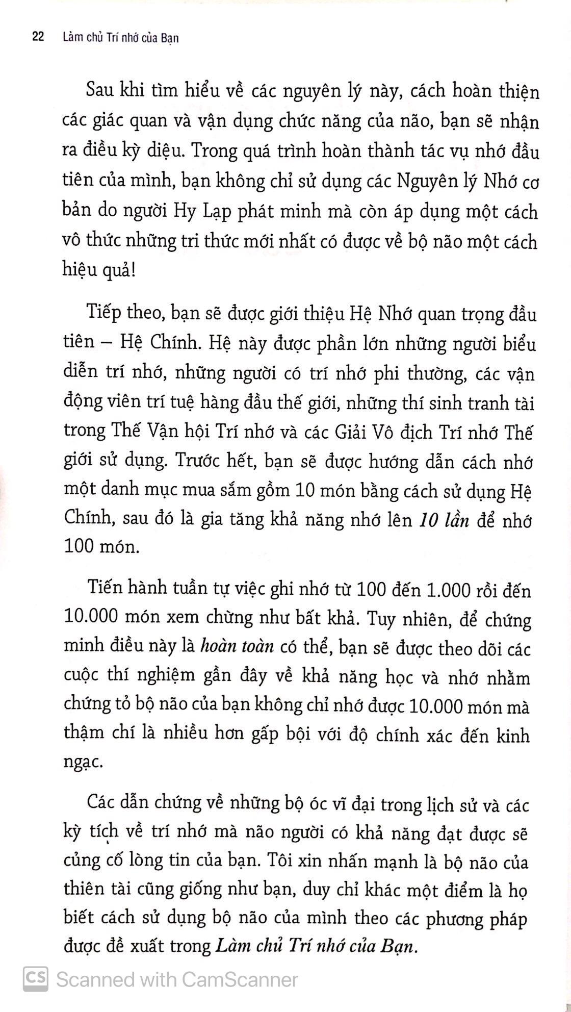 Làm Chủ Trí Nhớ Của Bạn (Tái Bản 2019)
