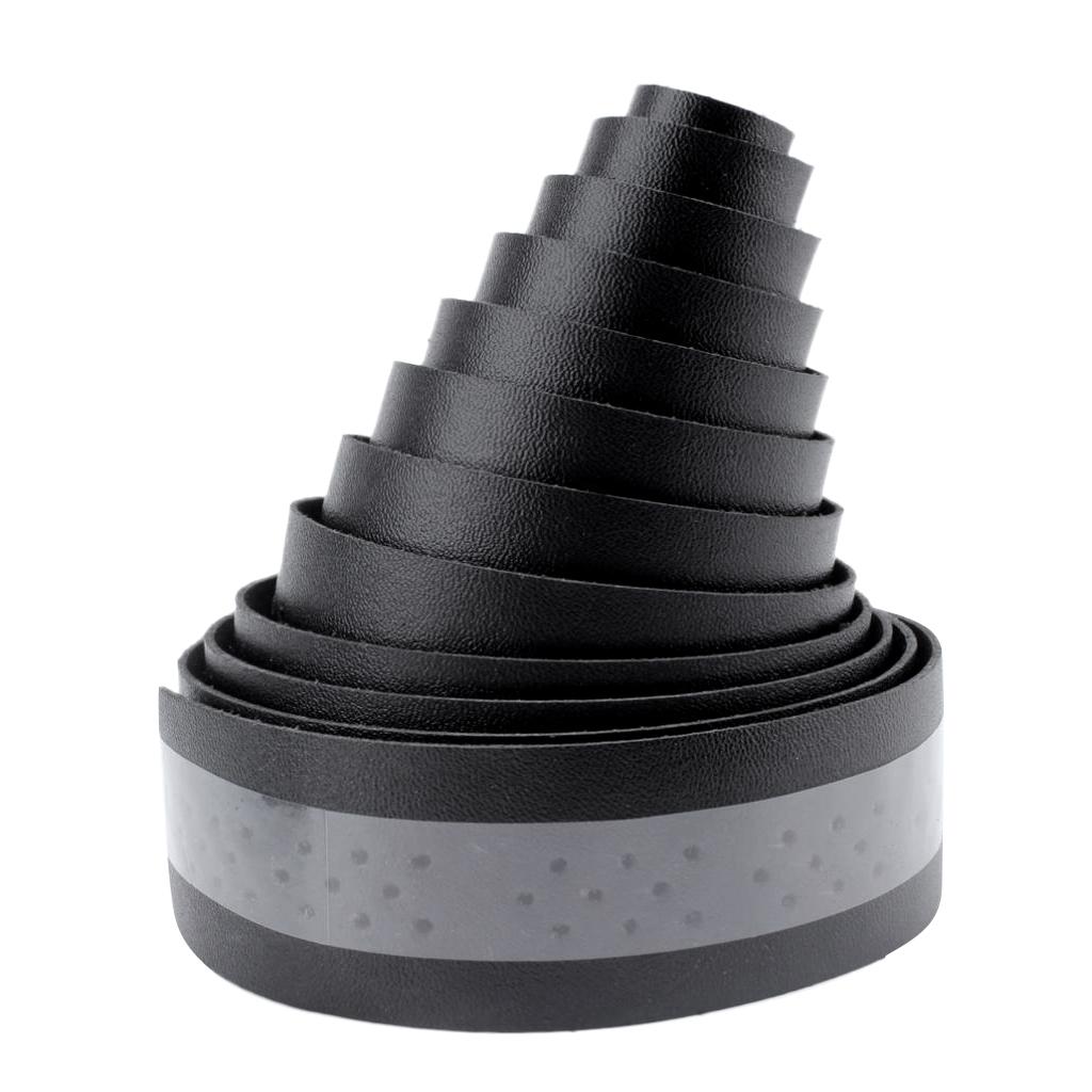 2 Chiếc Xe đạp Tay Cầm Băng PU Da Tay Cầm Dây đeo Thoáng Khí 1.9m