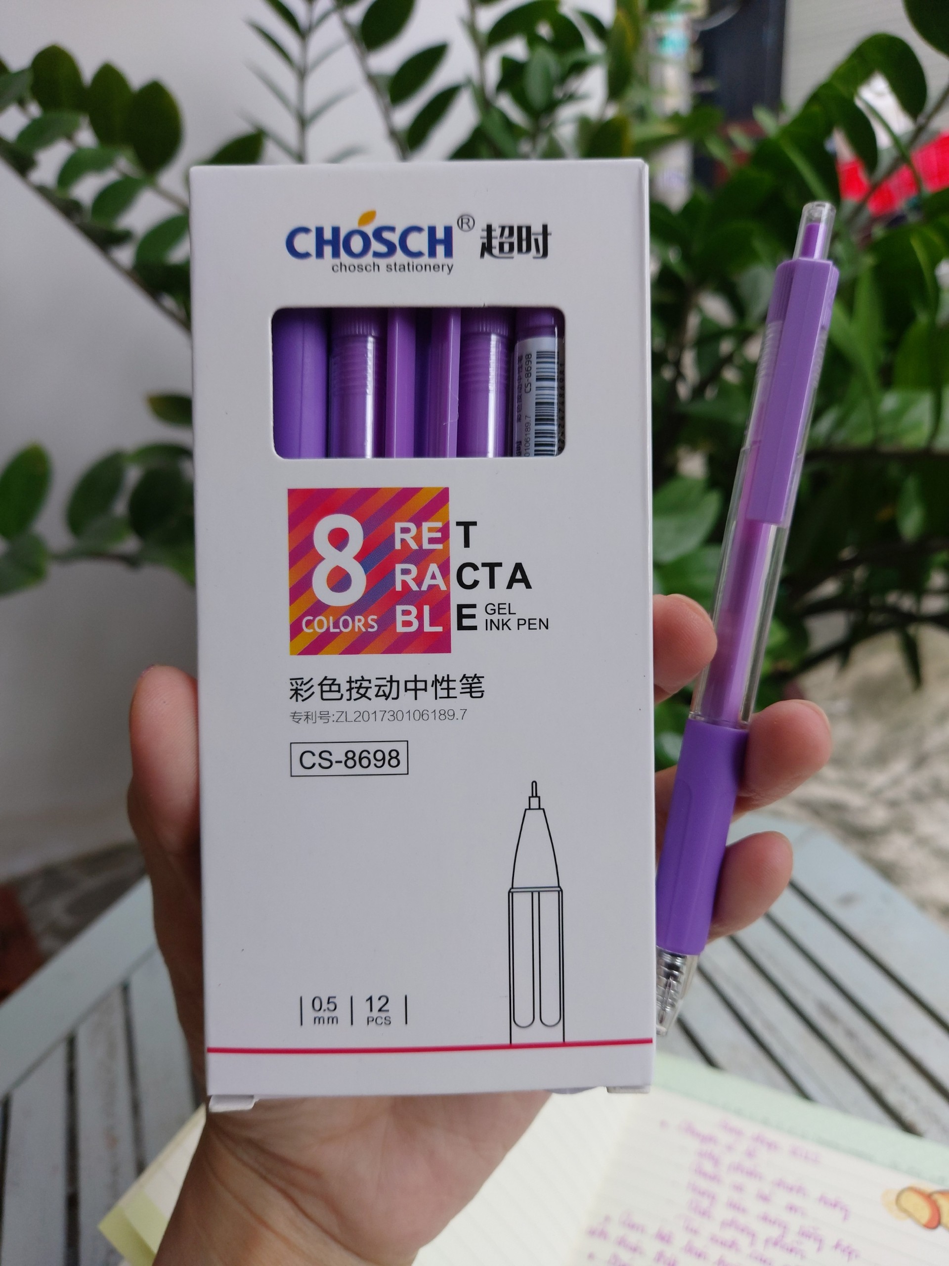 Bút Gel Bấm CHOSCH 0.5mm CS-8698 (1 cây)