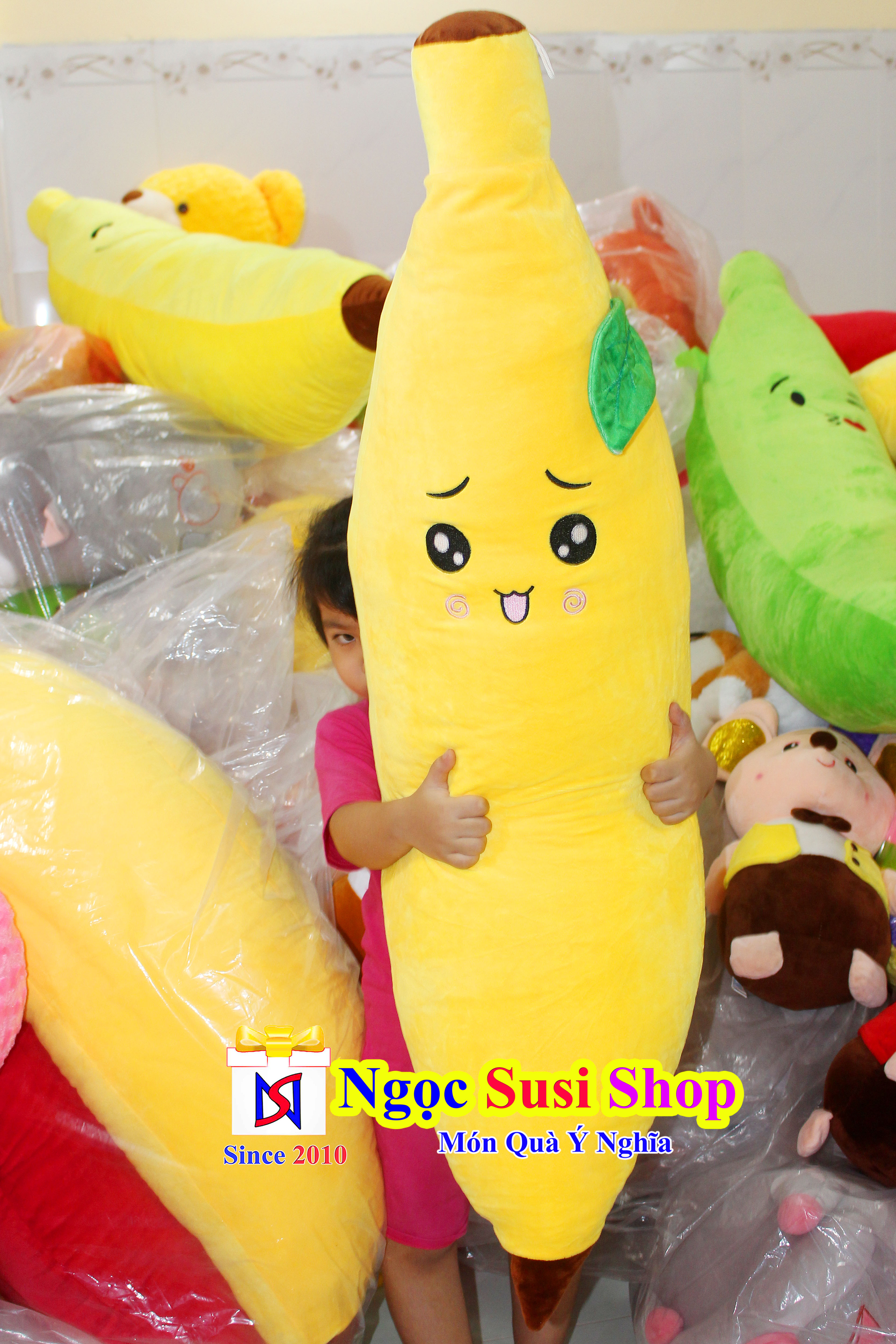 GẤU BÔNG TRÁI CHUỐI SIÊU TO SIÊU MỀM MỊN - SIÊU ĐẸP