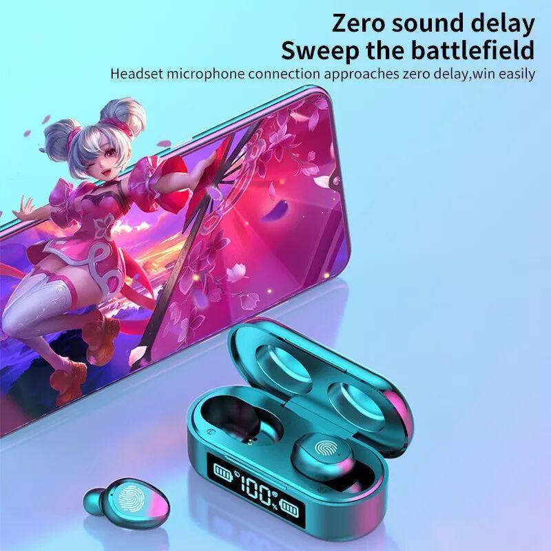 Tặng Kèm Tai Nghe Không Dây Bluetooth 5.0 Màn Hình Hiển Thị Kỹ Thuật Số Vân Tay Màn Hình Ngoài Mini Thích Hợp Cho Thể Thao Tai Nghe Bluetooth