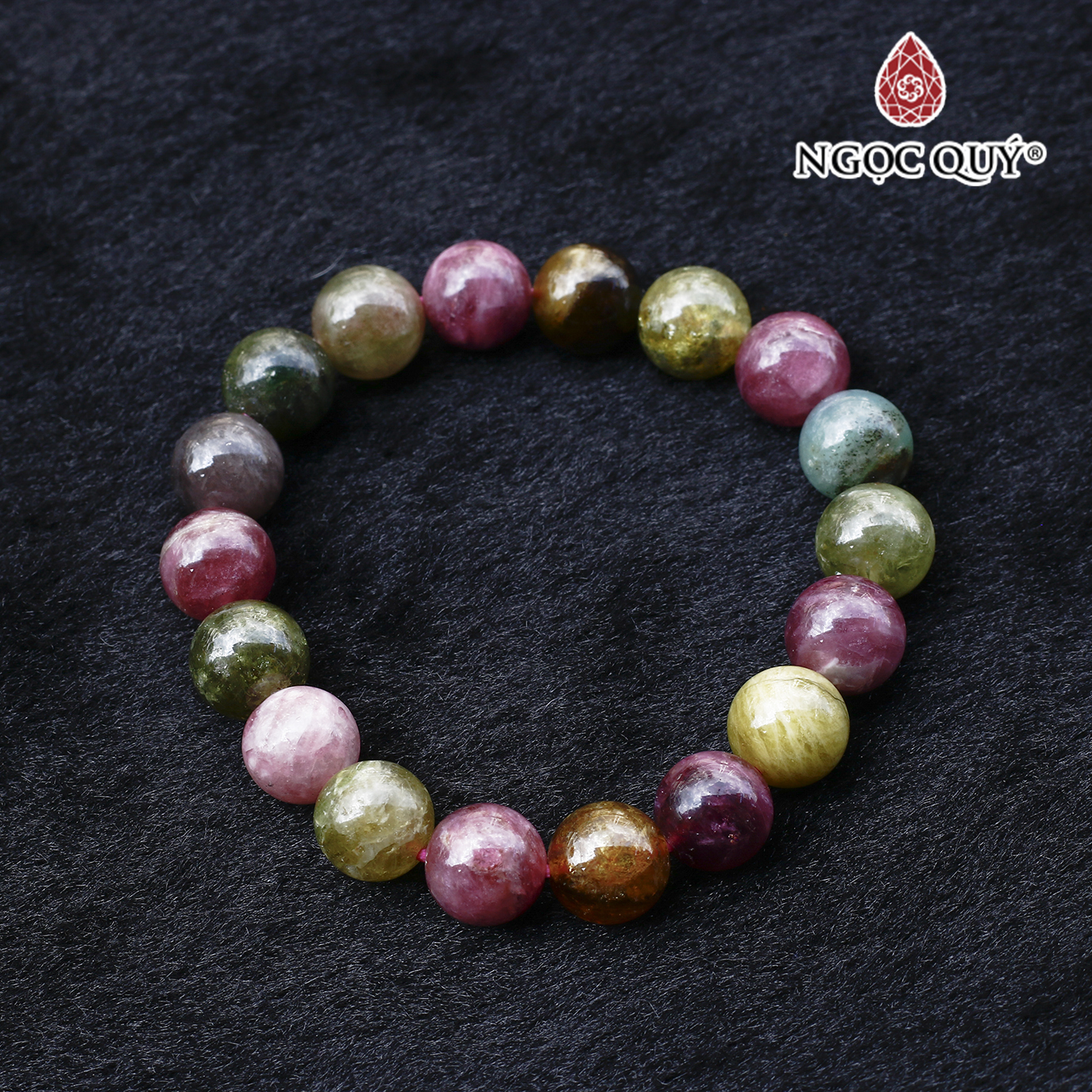 Vòng đá tourmaline đa sắc - Ngọc Quý Gemstones