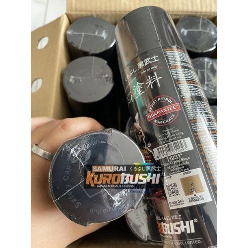 COMBO Sơn Samurai màu đen pha lê xanh H931 gồm 4 chai đủ quy trình độ bền cao