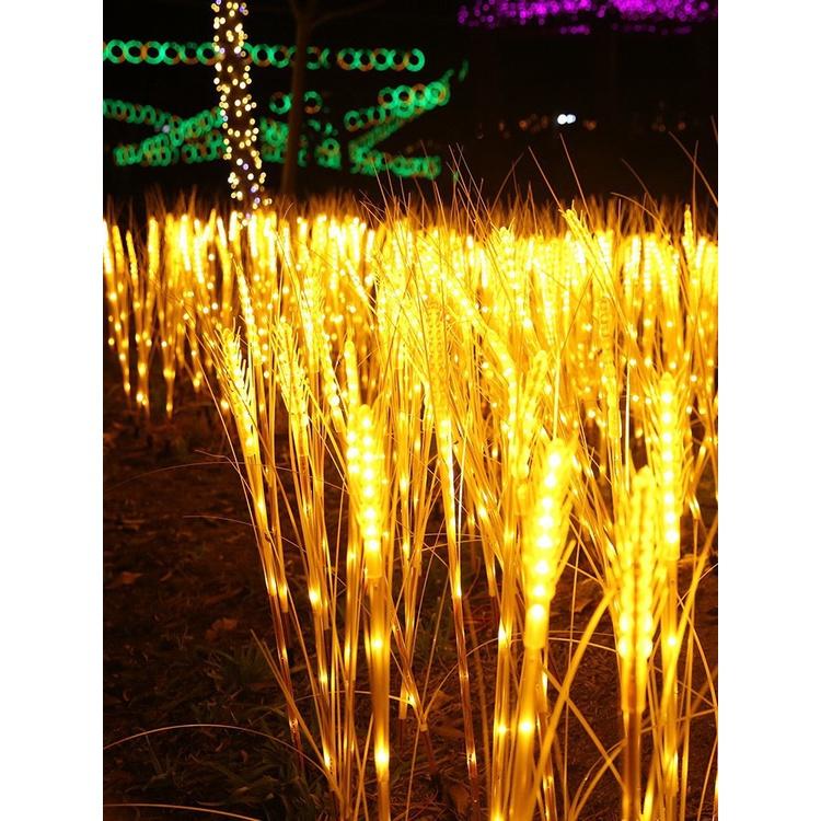 Đèn LED Trang Trí Hình Bông Lúa, Bó 10 Bông Màu Vàng Ấm