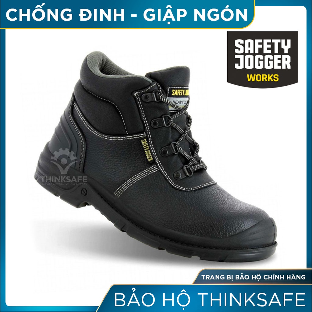 Giày bảo hộ lao động nam Jogger Bestboy231 S3 da chống thấm nước chống đinh trơn trượt giày công trình