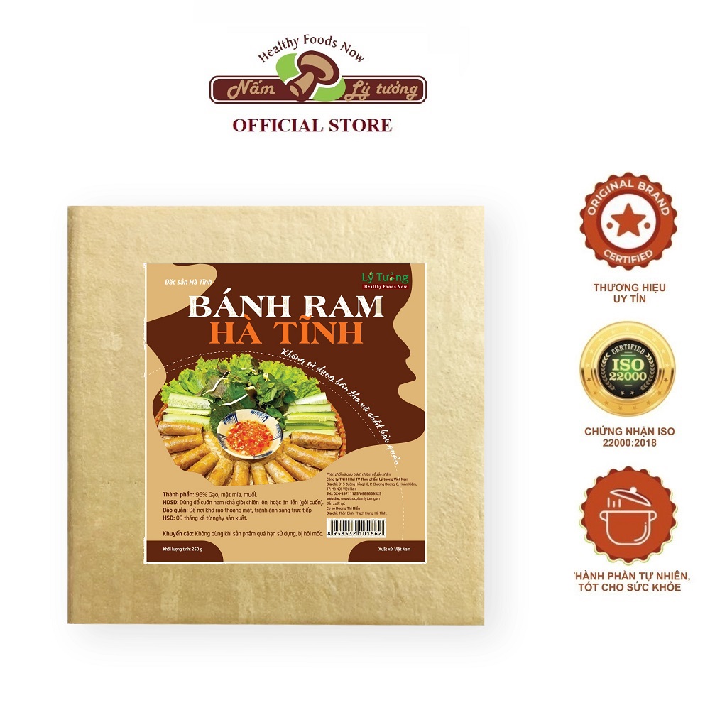 Bánh ram Lý tưởng, bánh ram đặc sản Hà Tĩnh 250g