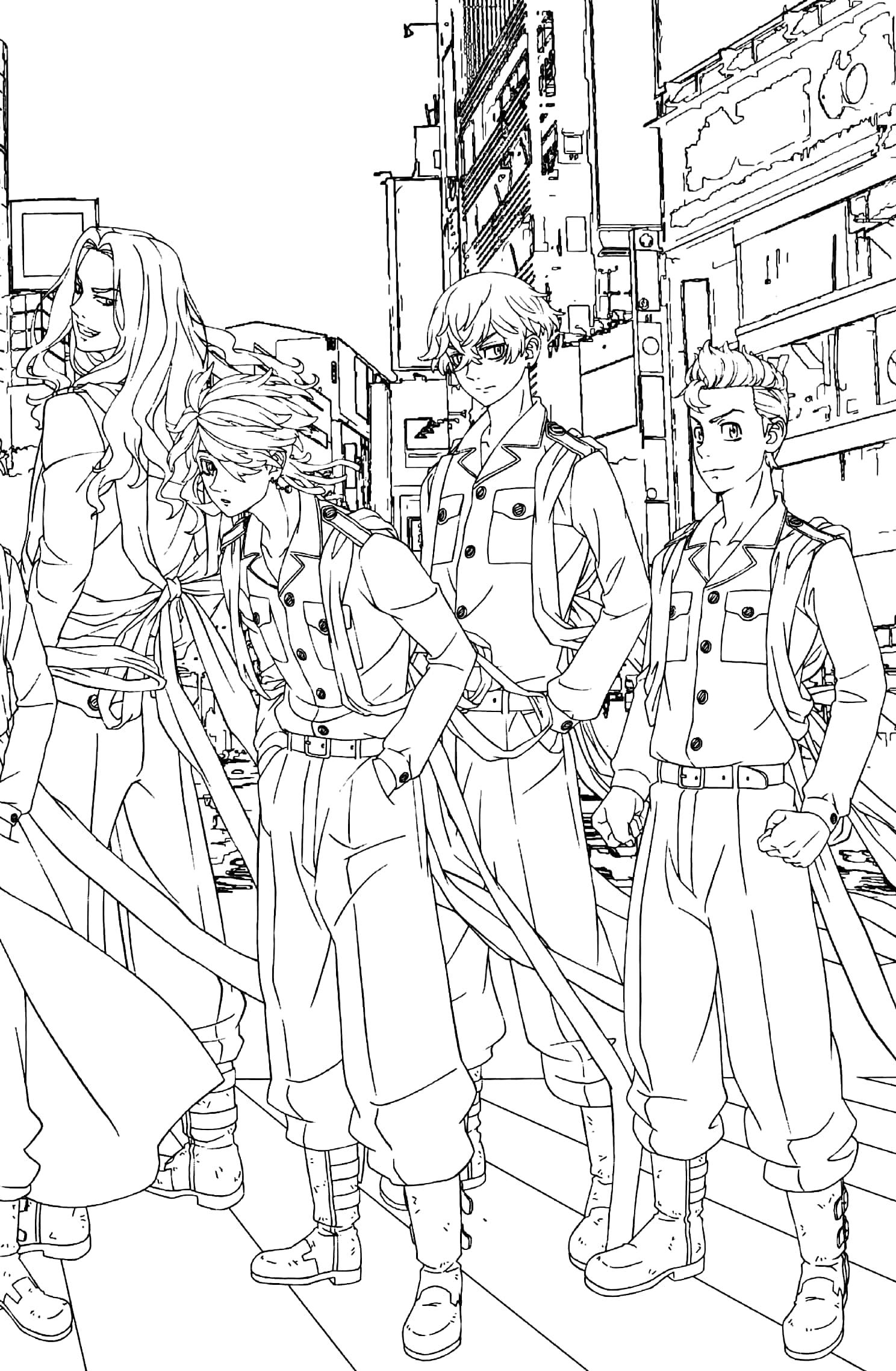 Tokyo Revengers Nurie Postcard Book Anime Version (Japanese Edition)