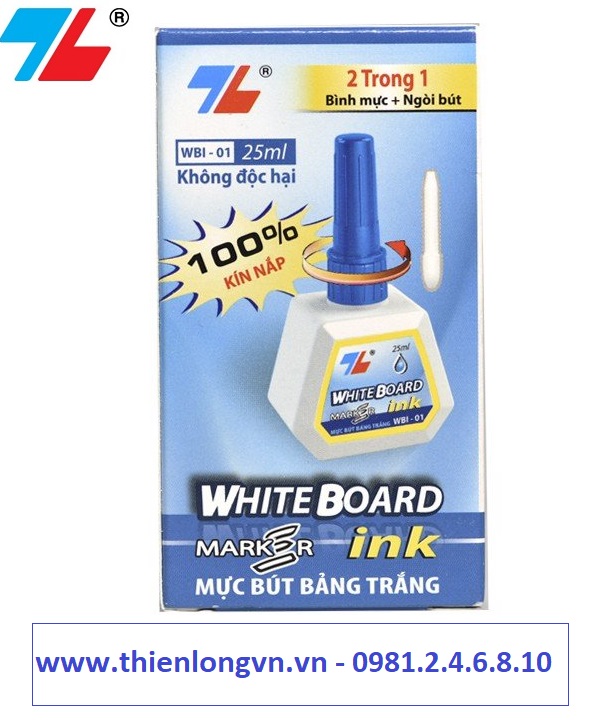 Mực bút lông bảng Thiên Long WBI-01 mực xanh