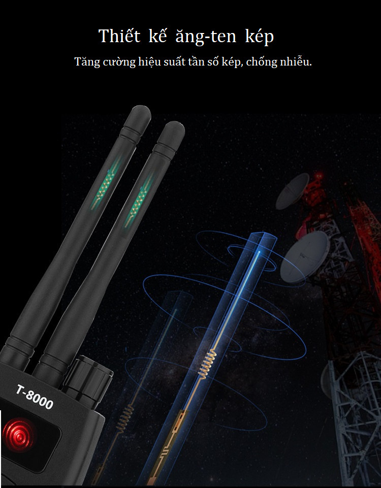 Thiết bị dò tìm sóng vô tuyến, định vị GPS không dây độ nhạy chính xác thông minh cao cấp -
