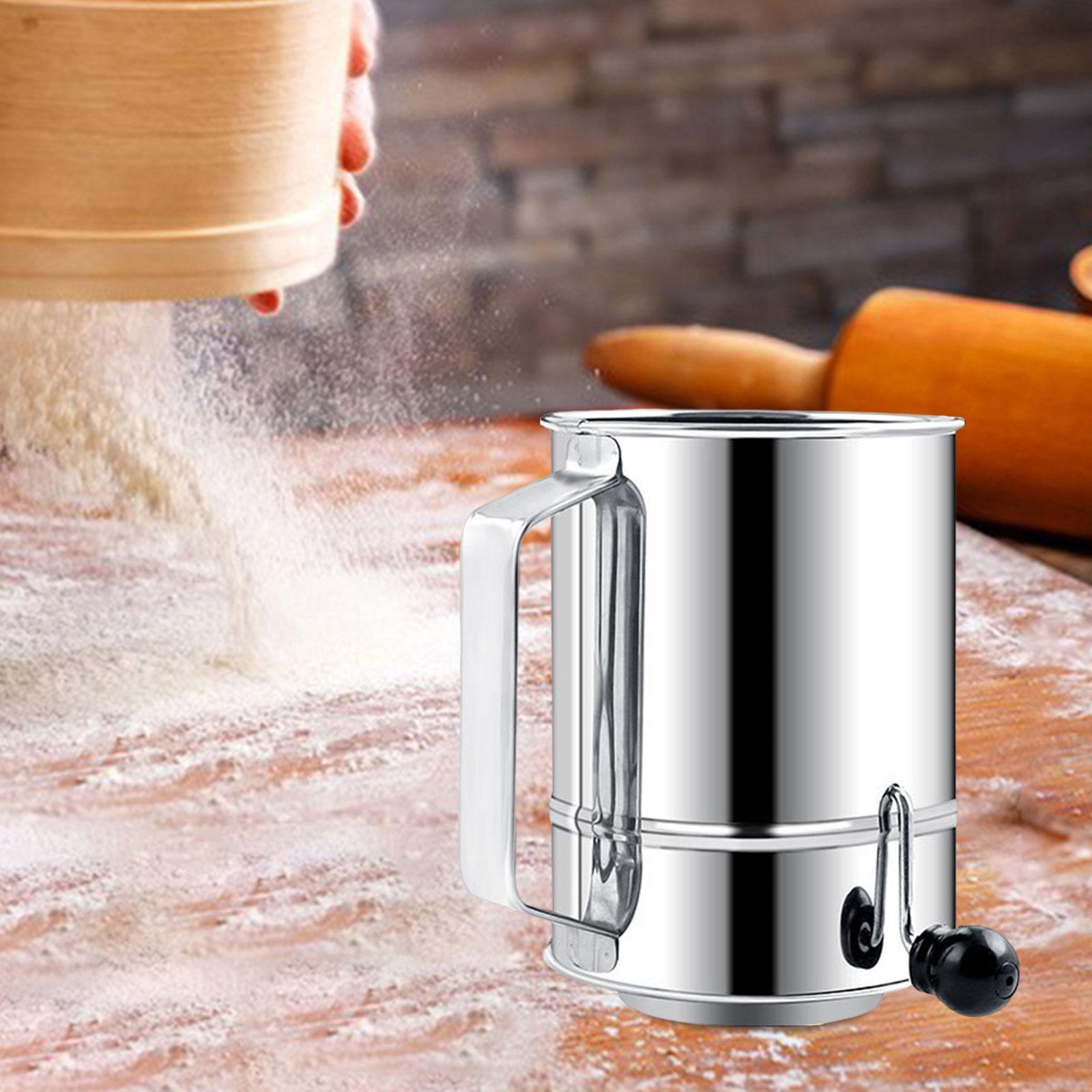 Handheld Baking Sieve Cup Kitchen Gadgets Baking Sugar Sifter for Baking Supplies