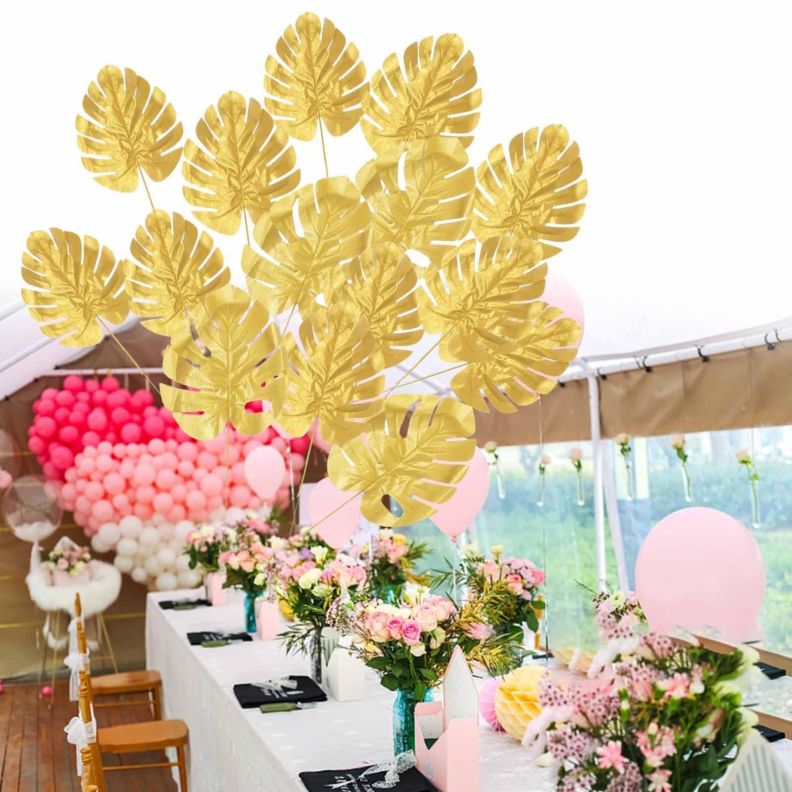 Artificial Tropical Leaves for Home Decoration Jungle Birthday Theme Party