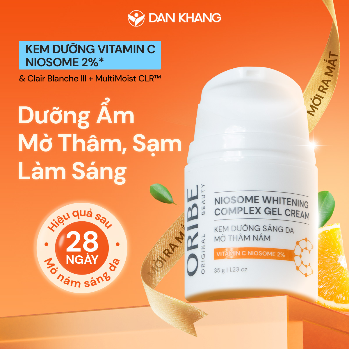 Kem Dưỡng Ẩm Vitamin C 2% Oribe hỗ trợ trắng da, mờ nám
