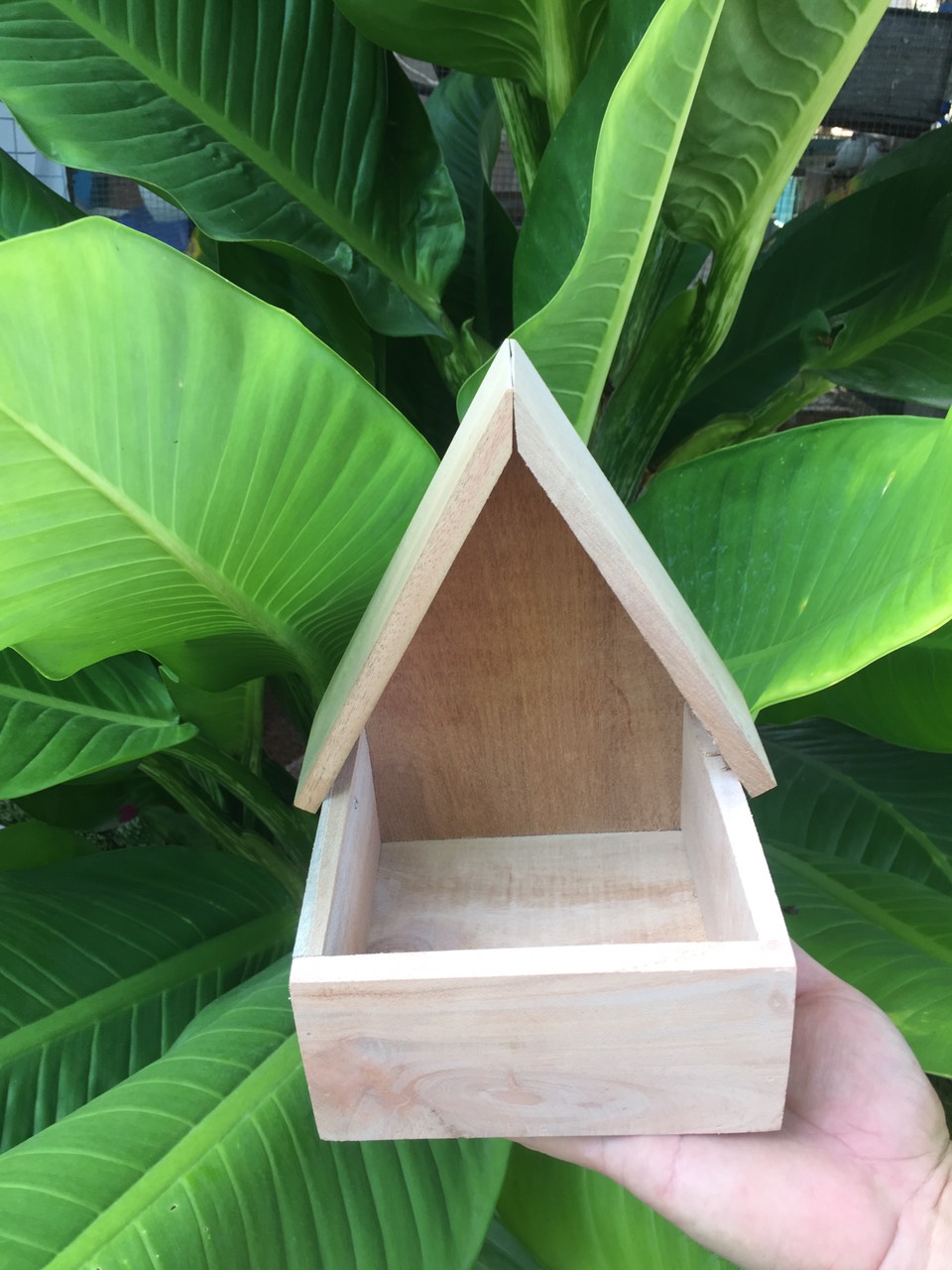 Tổ chim chào mào, chòe than sinh sản chất liệu gỗ cứng tự nhiên bền đẹp tặng kèm móc treo tổ