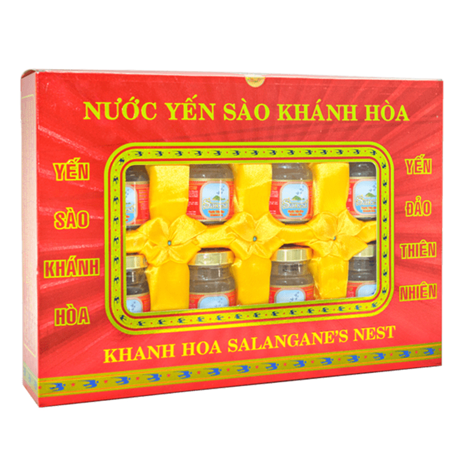 Hộp 8 Hũ Nước Yến Sào Sanest Có Đường
