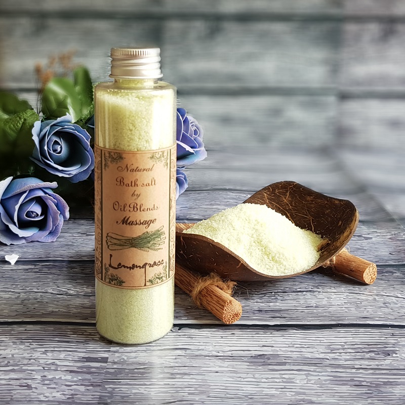 Muối Massage Đẹp Mịn Da Sả Chanh Ecolife - Lemongrass Massage Salt
