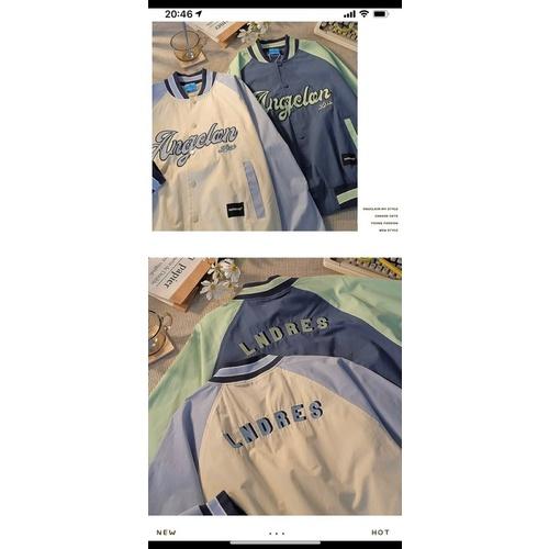 Áo Bomber Dù bóng chày 2 lớp dày thêu Angel chất dày form unisex