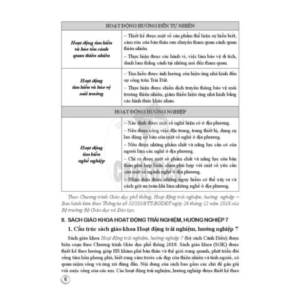 Sách Giáo Viê Hoạt Động Trải Nghiệm Hướng Nghiệp Lớp 7 Cánh Diều