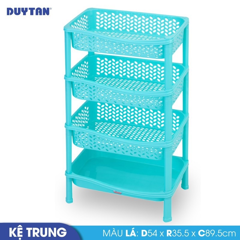 Kệ trung nhựa Duy Tân 4 ngăn  - 66418 - Giao màu ngẫu nhiên - Hàng chính hãng