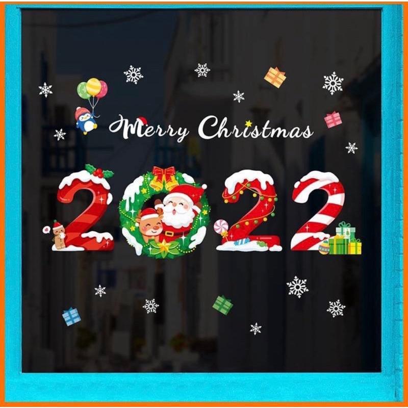 Decal dán tường Noel, tranh dán tường nhiều mẫu tổng hợp, trang trí phòng ngủ, phòng khách