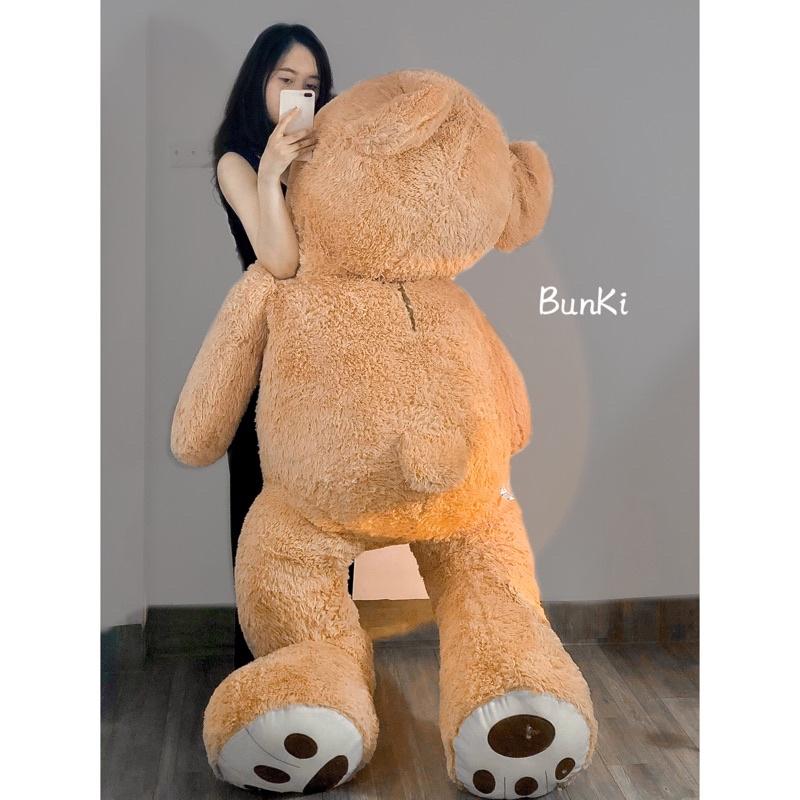 GẤU BÔNG TEDDY NÂU BỰ, GẤU BÔNG NHẬP TO KHỔNG LỒ 200CM