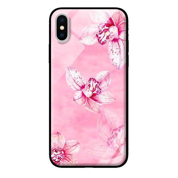 Ốp lưng kính cường lực cho iPhone X Hoa Lan - Hàng chính hãng