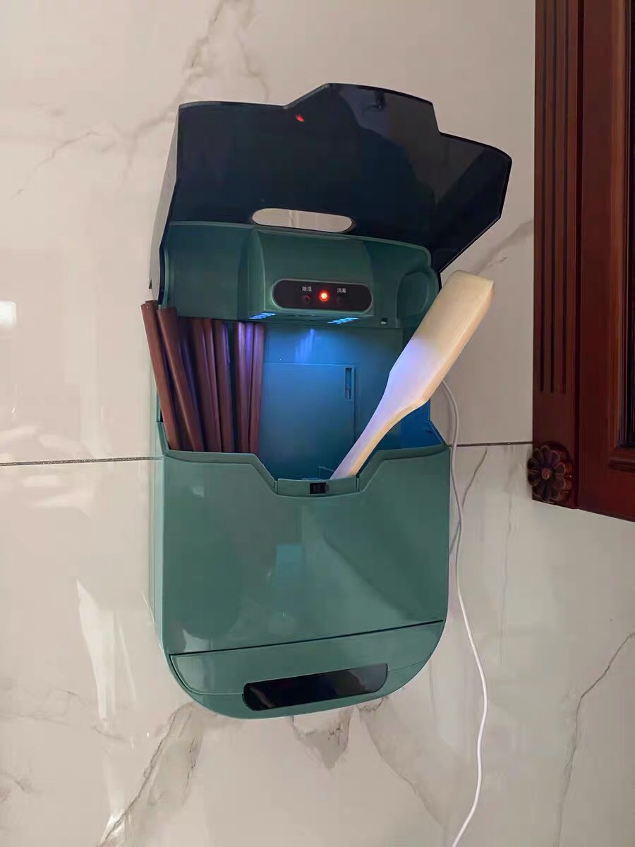 Hộp đựng đũa thìa có SẤY KHÔ và KHỬ TRÙNG bằng tia UV, Hộp sấy và khử khuẩn đũa thìa bằng TIA UV,