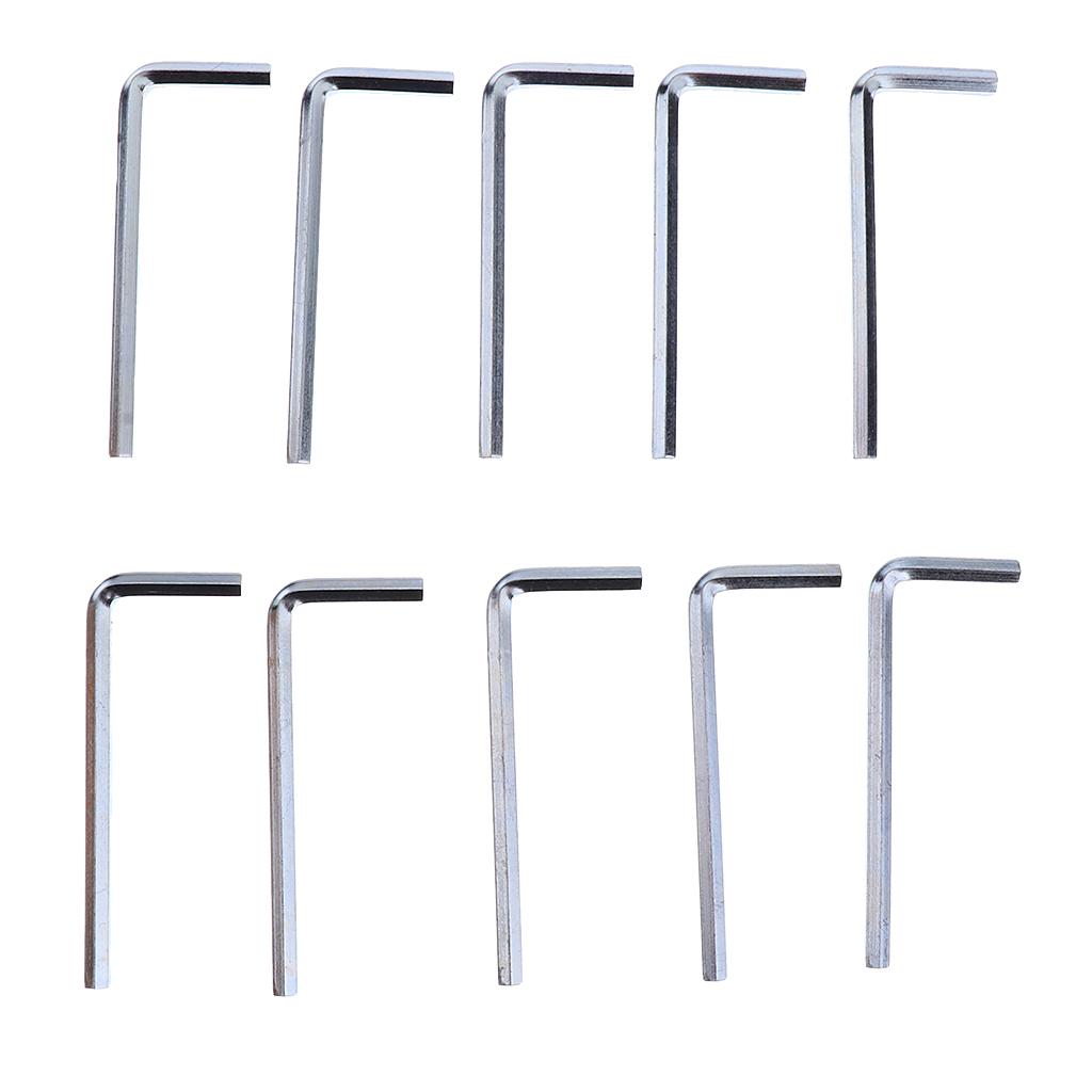 10 Pieces 4mm Inline Roller Skating L-shape Wrench Hex Tool