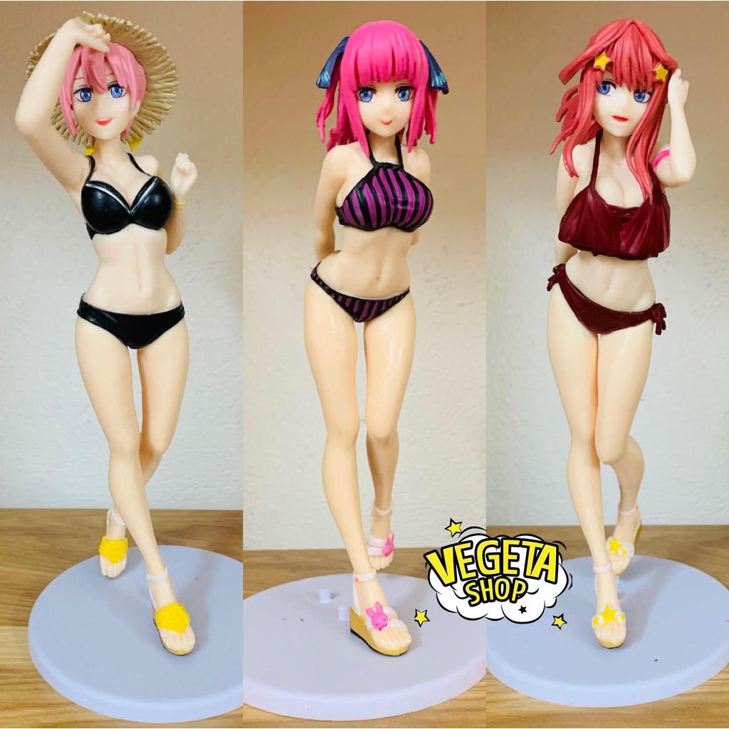 Mô hình Nhà có 5 nàng dâu Gotoubun no Hanayome Ichika Nino Miku Yotsuba Itsuki mặc Bikini Nhà có năm nàng dâu - Cao 20cm