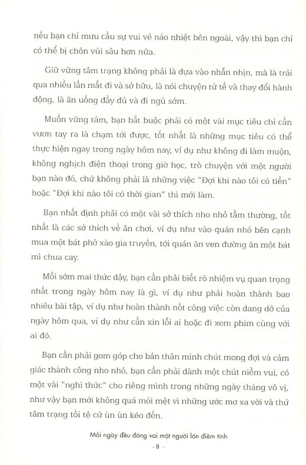 Mỗi Ngày Đều Đóng Vai Một Người Lớn Điềm Tĩnh (Tản Văn)