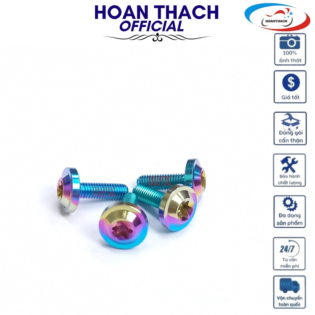 Ốc Gr5 Dù 6L20 Titan 7 Màu Dùng cho nhiều dòng xe  SP016450 (giá 1 con)