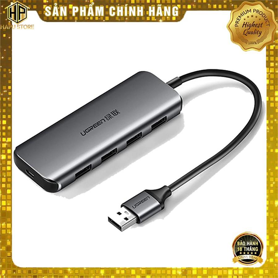 Ugreen 50768 - Bộ chia USB 3.0 ra 4 cổng vỏ nhôm cao cấp -Hàng Chính Hãng